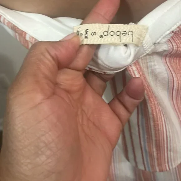 Bebop Strapless Striped Jumpsuit - Size Small - Picture 3 of 6